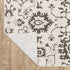 8' X 11' Ivory And Gray Oriental Area Rug