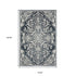 8' X 11' Blue And Ivory Oriental Area Rug