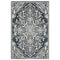 8' X 11' Blue And Ivory Oriental Area Rug