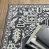 8' X 11' Blue And Ivory Oriental Area Rug