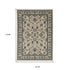 8' X 11' Beige And Blue Oriental Area Rug With Fringe