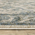8' X 11' Beige And Blue Oriental Area Rug With Fringe