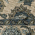 8' X 11' Beige And Blue Oriental Area Rug With Fringe
