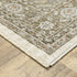 8' X 11' Ivory And Gold Medallion Distressed Area Rug With Fringe