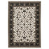 8' X 11' Ivory And Brown Oriental Area Rug With Fringe