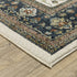8' X 11' Ivory And Brown Oriental Area Rug With Fringe