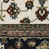 8' X 11' Ivory And Brown Oriental Area Rug With Fringe