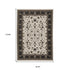 8' X 11' Ivory And Brown Oriental Area Rug With Fringe