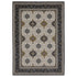 8' X 11' Ivory Medallion Area Rug With Fringe