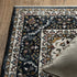 8' X 11' Ivory Medallion Area Rug With Fringe