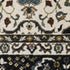 8' X 11' Ivory Medallion Area Rug With Fringe