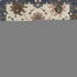 8' X 11' Blue And Ivory Floral Area Rug With Fringe