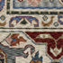 8' X 11' Blue And Gray Oriental Area Rug With Fringe