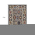 8' X 11' Blue And Gray Oriental Area Rug With Fringe
