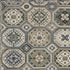 8' X 11' Ivory And Blue Medallion Area Rug With Fringe