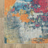 8' X 10' Blue Yellow And Red Abstract Distressed Area Rug