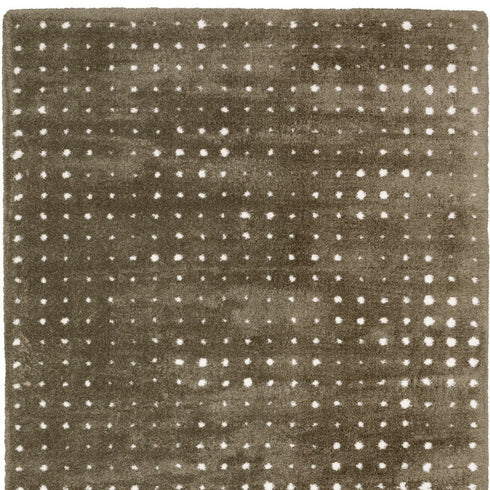 8' X 11' Brown And Ivory Geometric Area Rug