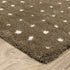 8' X 11' Brown And Ivory Geometric Area Rug
