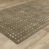 8' X 11' Brown And Ivory Geometric Area Rug