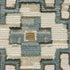 8' X 11' Ivory Blue And Brown Floral Area Rug With Fringe