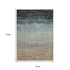 8' X 11' Blue And Beige Ombre Area Rug With Fringe
