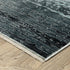 8' X 11' Blue And Beige Ombre Area Rug With Fringe