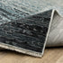 8' X 11' Blue And Beige Ombre Area Rug With Fringe
