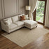 8' X 11' Beige And Tan Striped Area Rug With Fringe