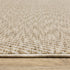 8' X 11' Beige And Tan Striped Area Rug With Fringe