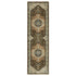 8' X 11' Brown And Orange Oriental Area Rug With Fringe
