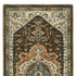 8' X 11' Brown And Orange Oriental Area Rug With Fringe