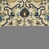 8' X 11' Ivory Blue And Orange Oriental Area Rug With Fringe