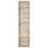 8' X 10' Ivory And Rust Oriental Distressed Area Rug