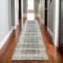 8' X 10' Gray And Ivory Oriental Area Rug