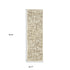 8' X 11' Ivory And Brown Abstract Area Rug