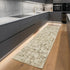 8' X 11' Ivory And Brown Abstract Area Rug