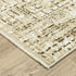 8' X 11' Ivory And Brown Abstract Area Rug