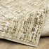 8' X 11' Ivory And Brown Abstract Area Rug