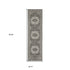 8' X 11' Gray And Ivory Oriental Area Rug