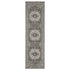 8' X 11' Gray And Ivory Oriental Area Rug