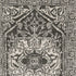8' X 11' Gray And Ivory Oriental Area Rug