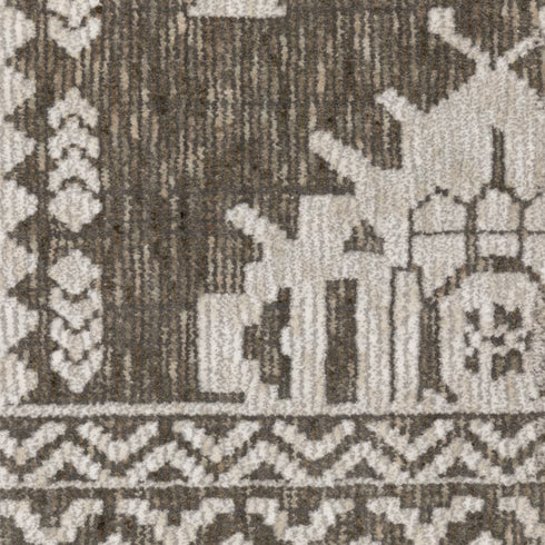8' X 11' Gray Medallion Area Rug