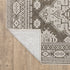 8' X 11' Gray Medallion Area Rug