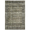 8' X 10' Charcoal And Blue Oriental Area Rug