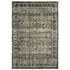 8' X 10' Charcoal And Blue Oriental Area Rug