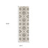 8' X 11' Ivory And Gray Oriental Area Rug