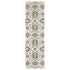 8' X 11' Ivory And Gray Oriental Area Rug