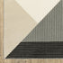 8' Ivory And Black Geometric Runner Rug