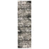 8' X 11' Ivory And Gray Abstract Area Rug