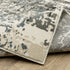 8' X 11' Ivory And Gray Abstract Area Rug